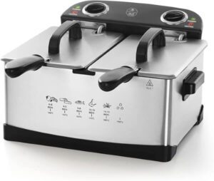 Al Saif 2.5 Liter 2400W Two Basins Oil Fryer E04201